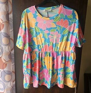 Colorful Floral Top